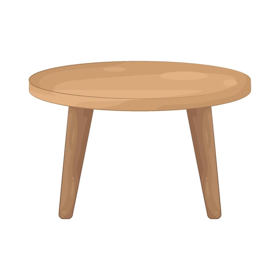 Illustration of coffee table vector
