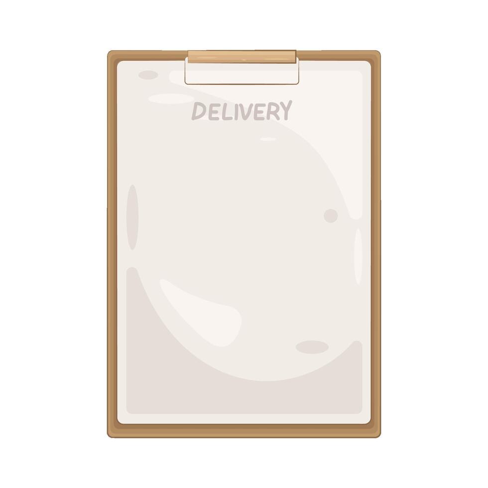Illustration of Delivery clipboard vector