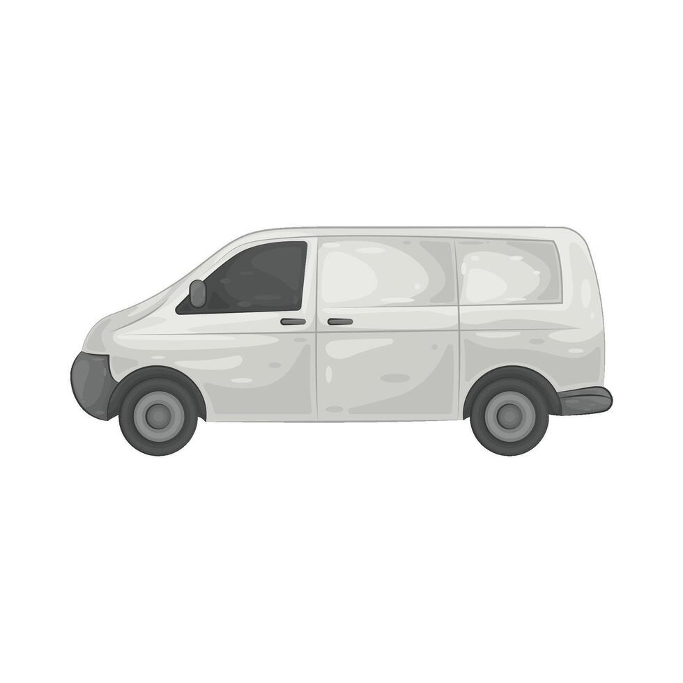 Illustration of Delivery van vector