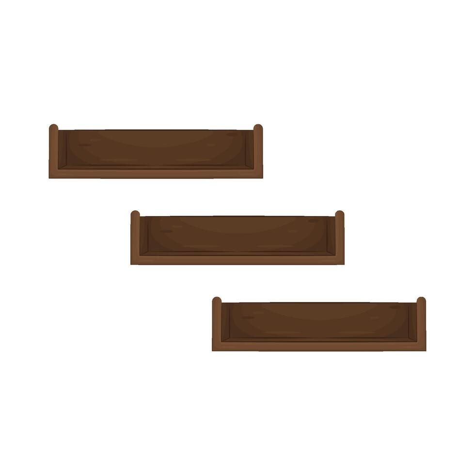 Illustration of Wall Shelf vector