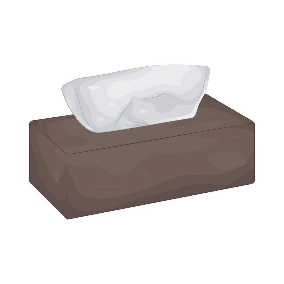 Illustration of Tissue Box vector