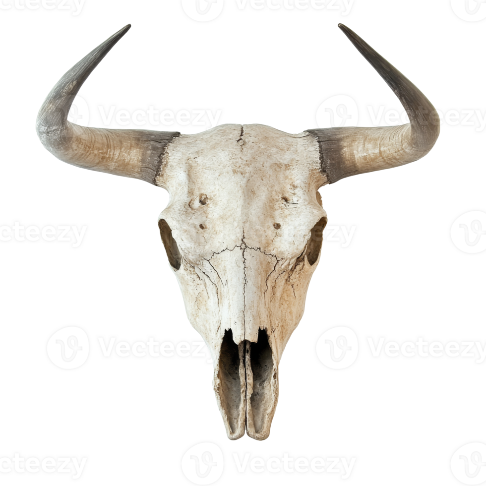 Unique decorative bull skull for ranch style decor png