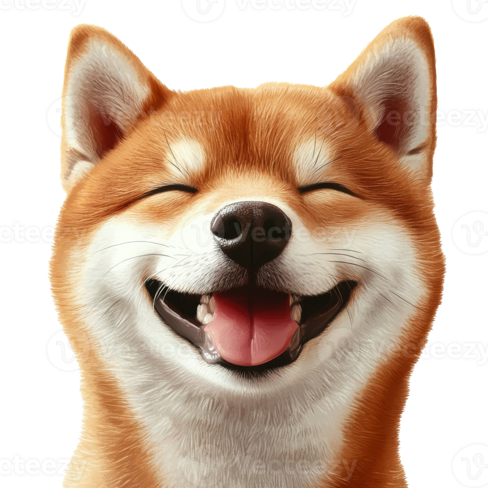 Happy Shiba Inu Dog Showing Joyful Expression png