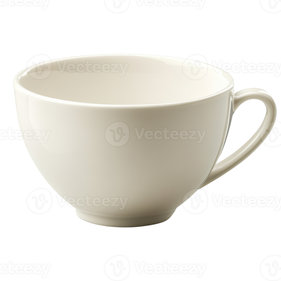 Simple white cup perfect for coffee or tea png