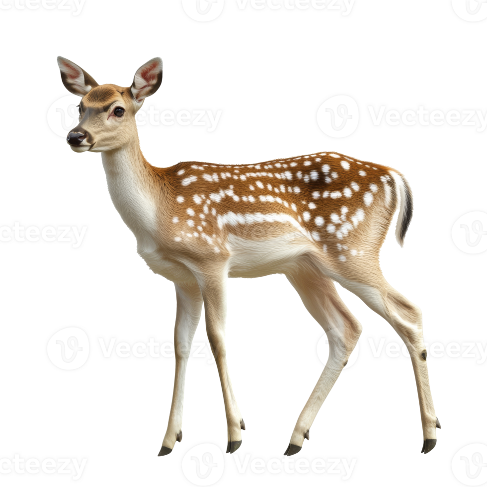 Fawn standing gracefully in a serene environment png