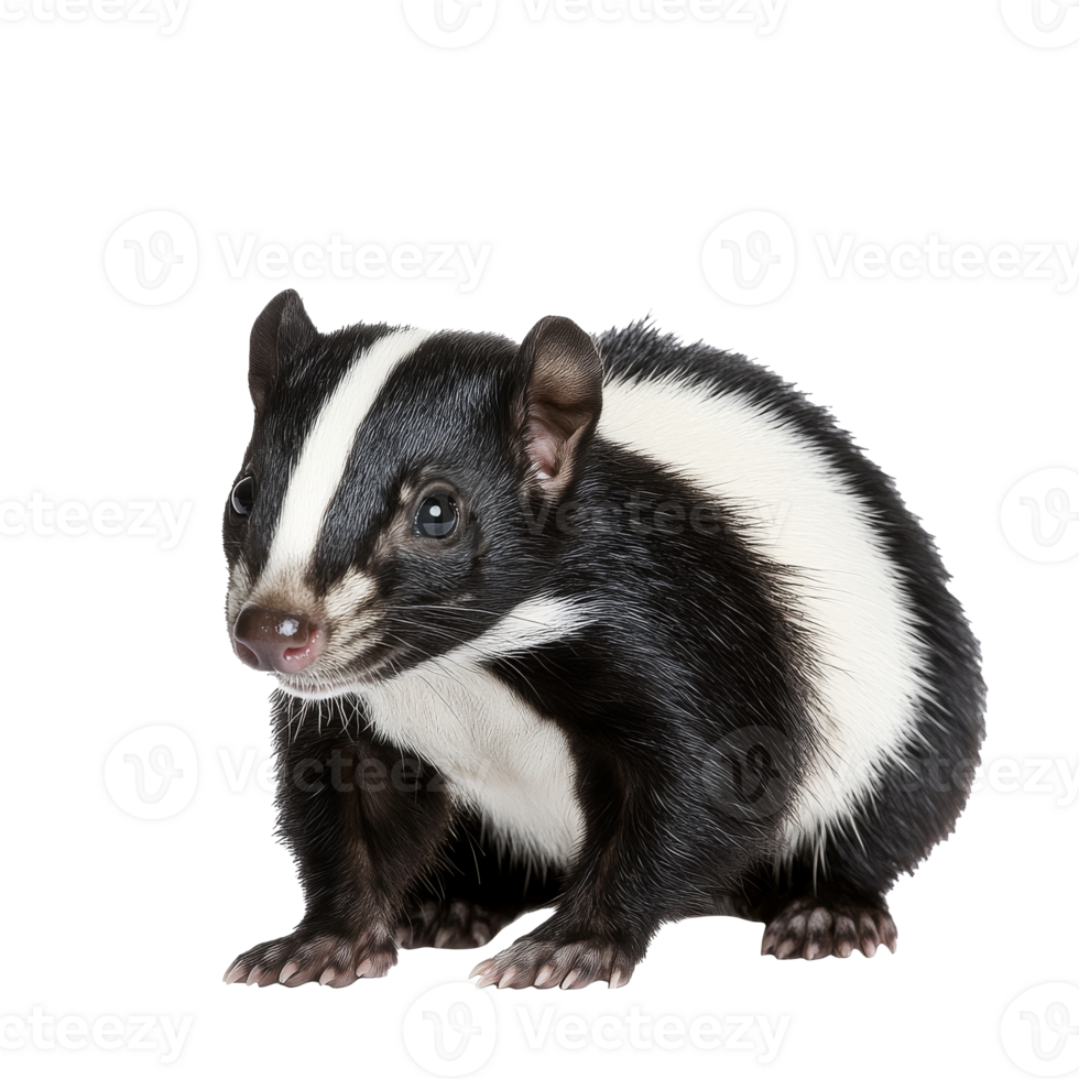 Unique black and white animal on white png
