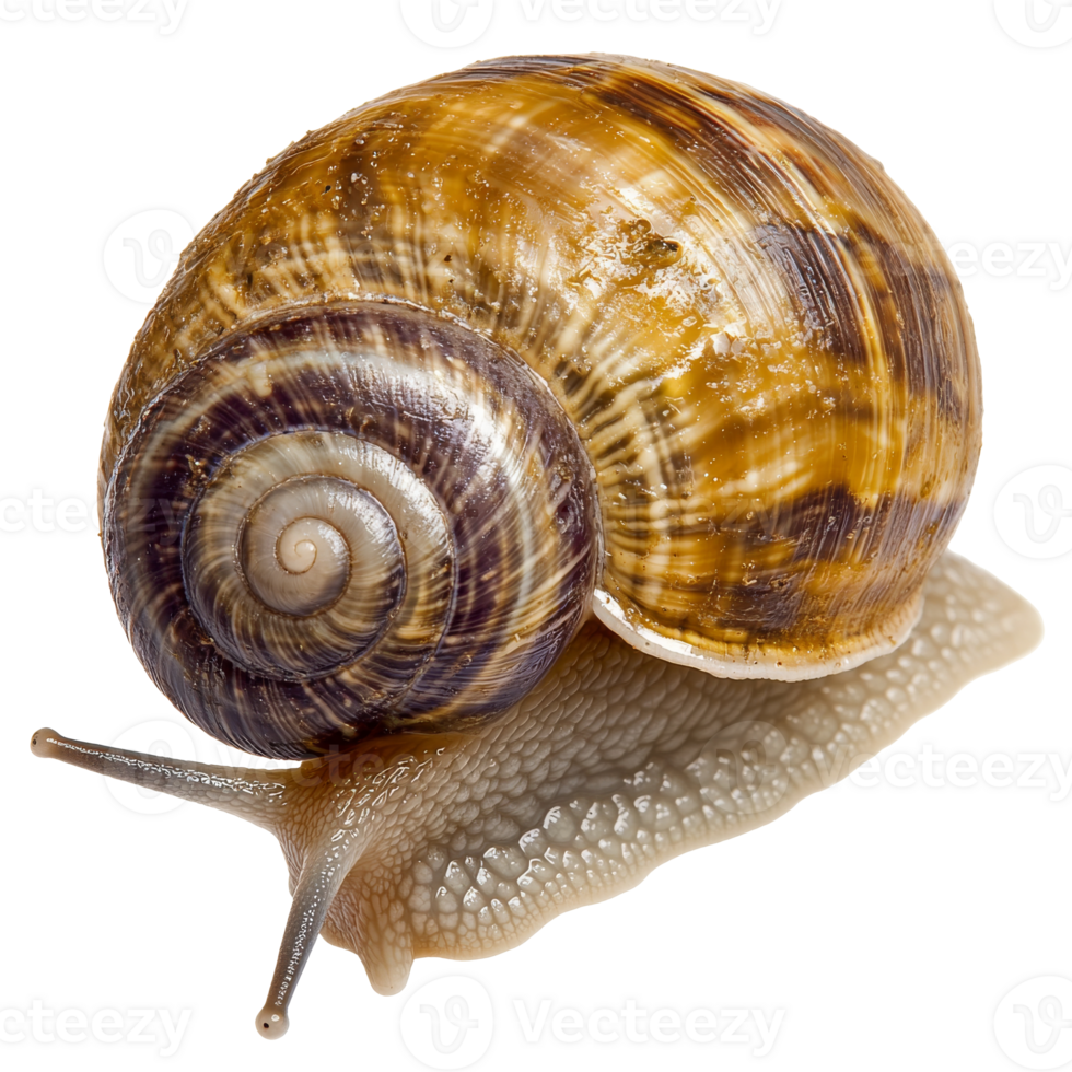 Snail moving slowly on a white surface png