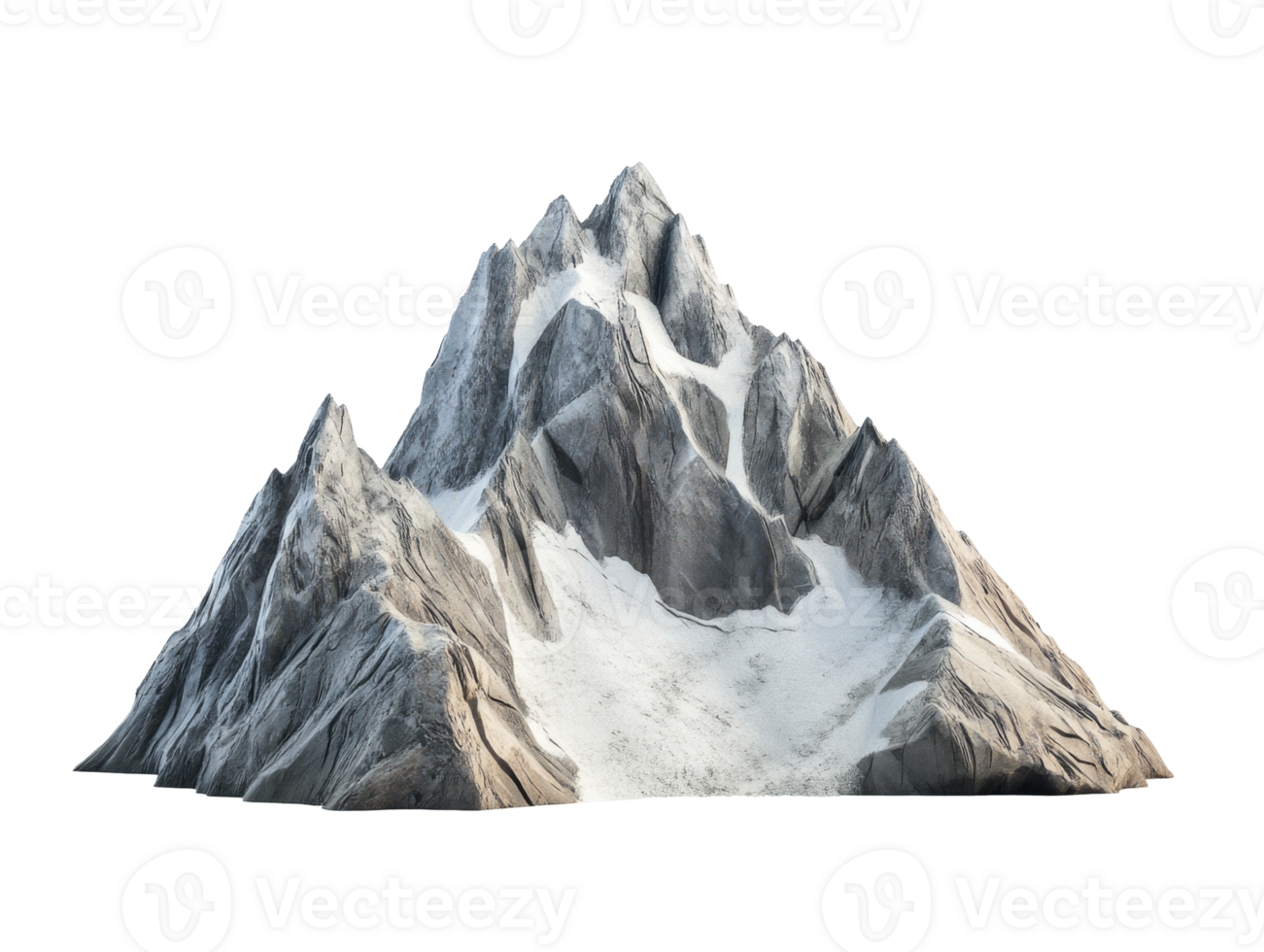 Majestic mountain with rugged peaks and snow png