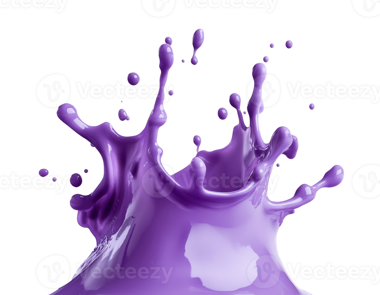 Purple paint splash creating dynamic visual effect png