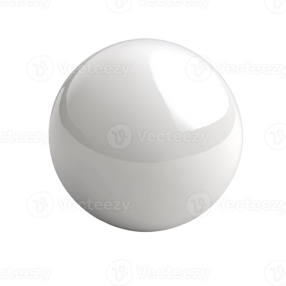 Simple white sphere on a plain background png