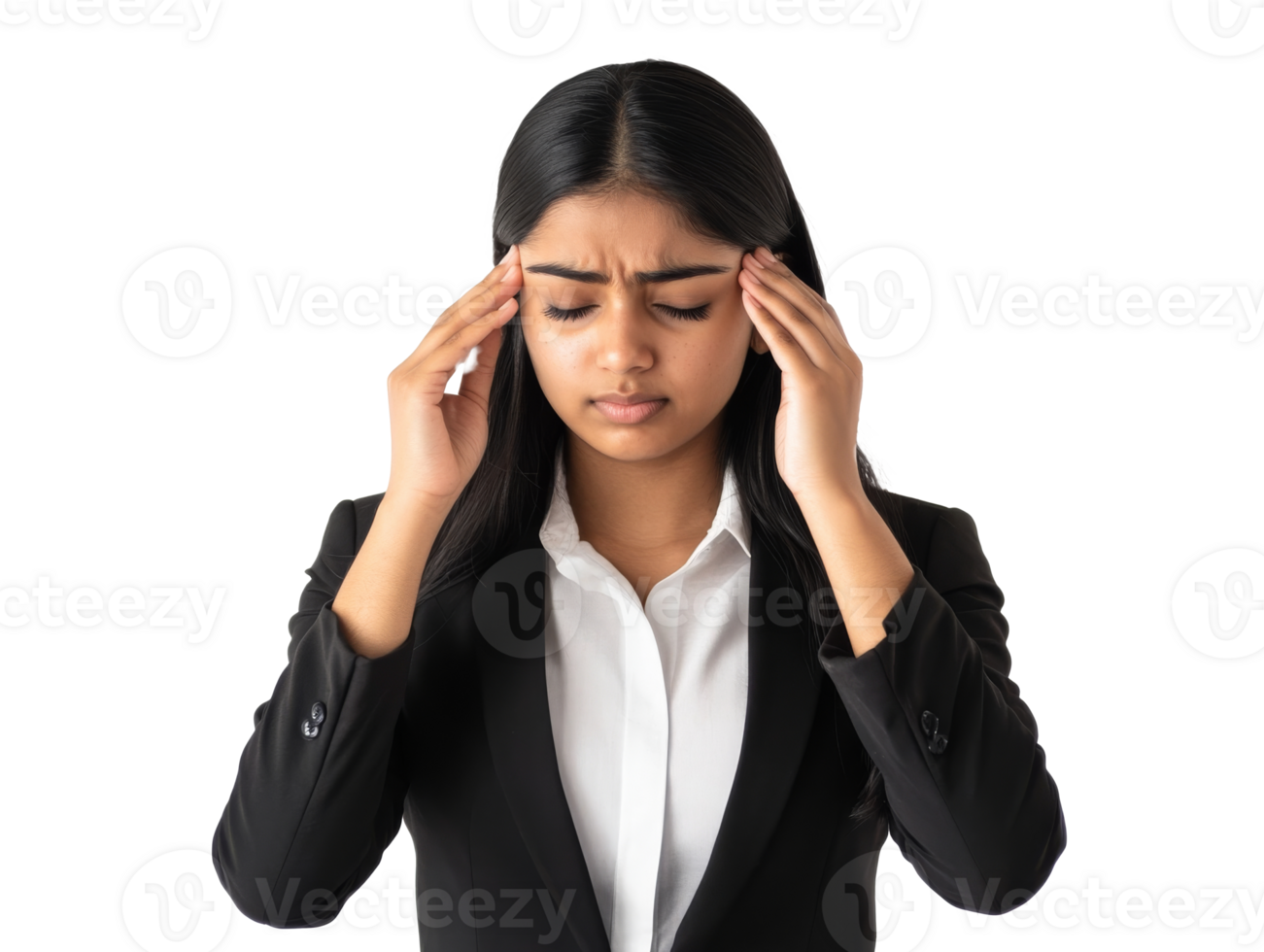 Feeling stressed while preparing for a meeting png