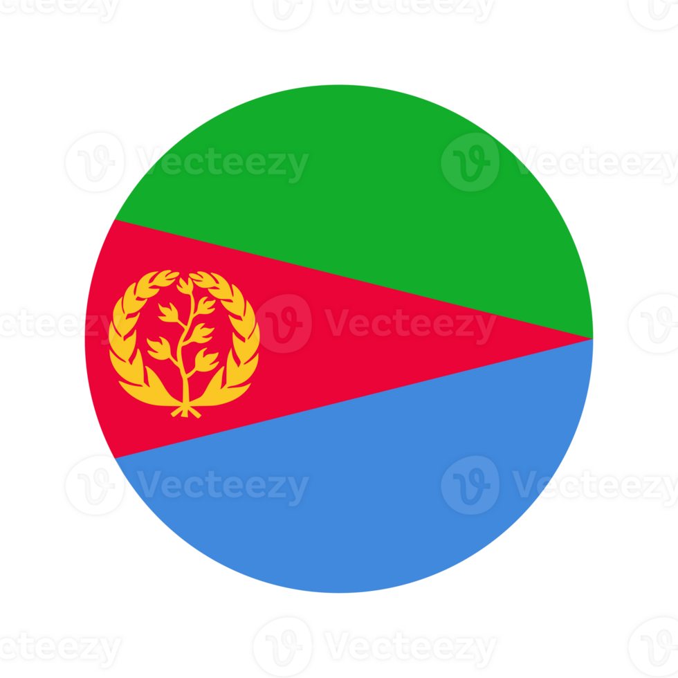 Eritrea flag simple illustration for independence day or election png