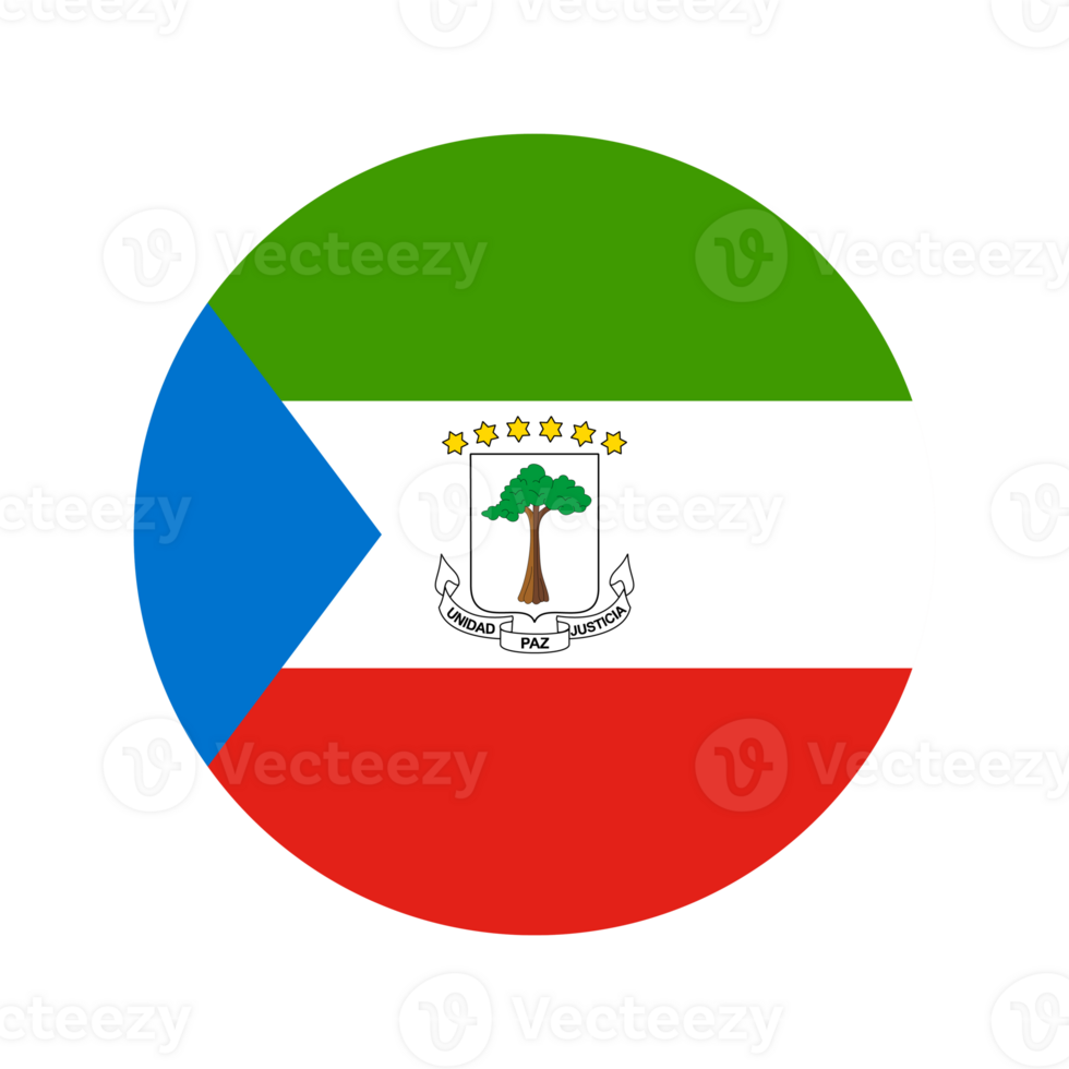 Equatorial Guinea flag simple illustration for independence day or election png