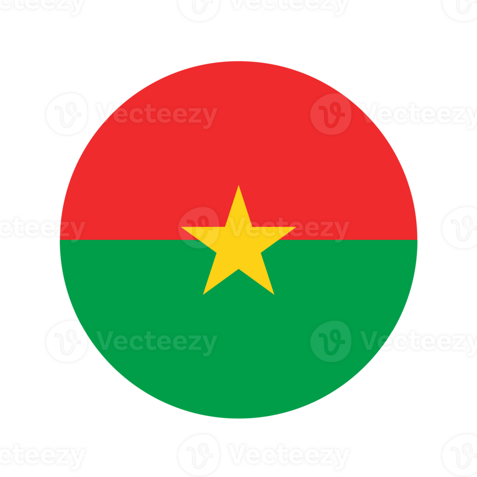 Burkina Faso flag simple illustration for independence day or election png