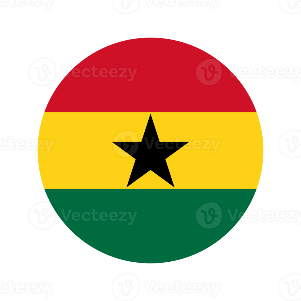 Ghana flag simple illustration for independence day or election png