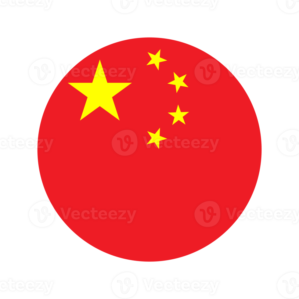 China flag simple illustration for independence day or election png