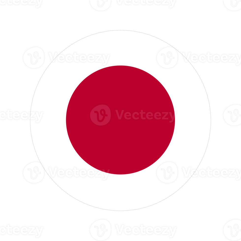 Japan flag simple illustration for independence day or election png