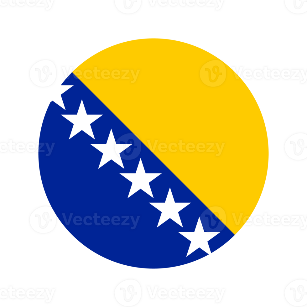 Bosnia and Herzegovina flag simple illustration for independence day or election png