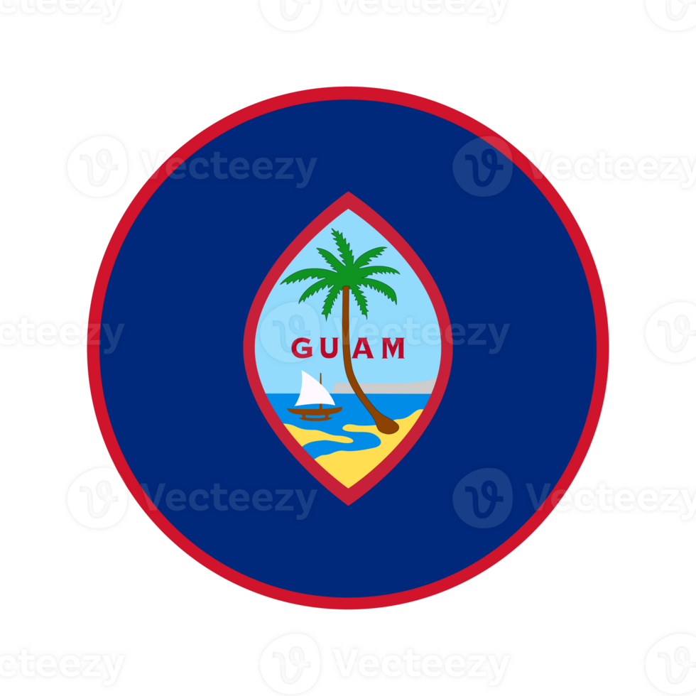 Guam flag simple illustration for independence day or election png