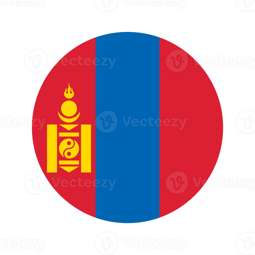 Mongolia flag simple illustration for independence day or election png