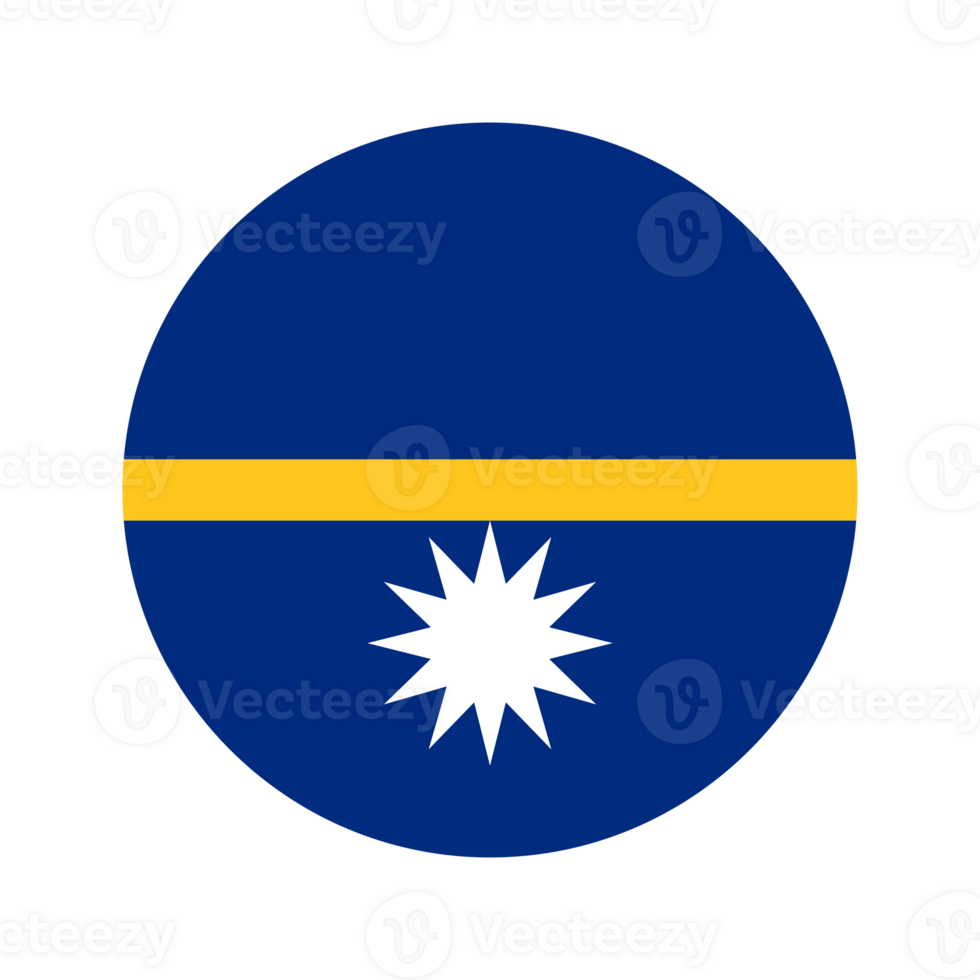 Republic of Nauru flag simple illustration for independence day or election png
