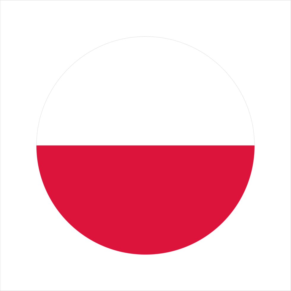 Poland flag simple illustration for independence day or election png