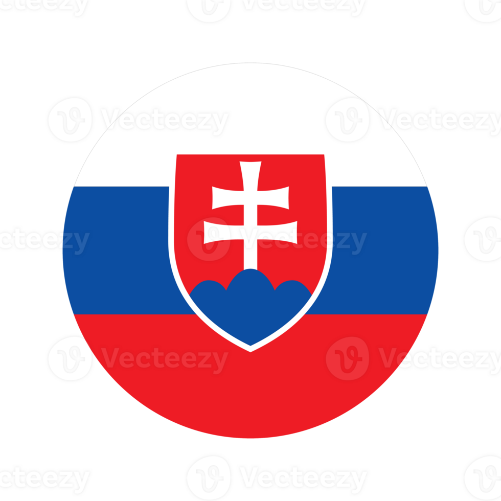 Slovakia flag simple illustration for independence day or election png