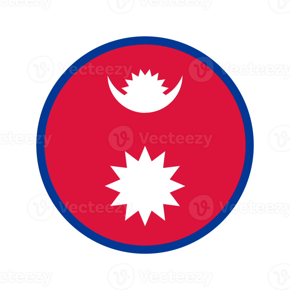 Nepal flag simple illustration for independence day or election png