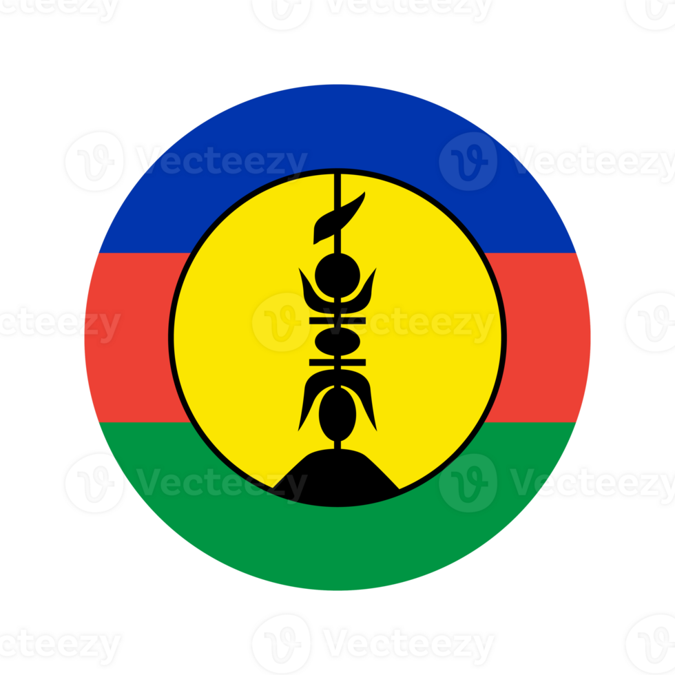 New Caledonia flag simple illustration for independence day or election png