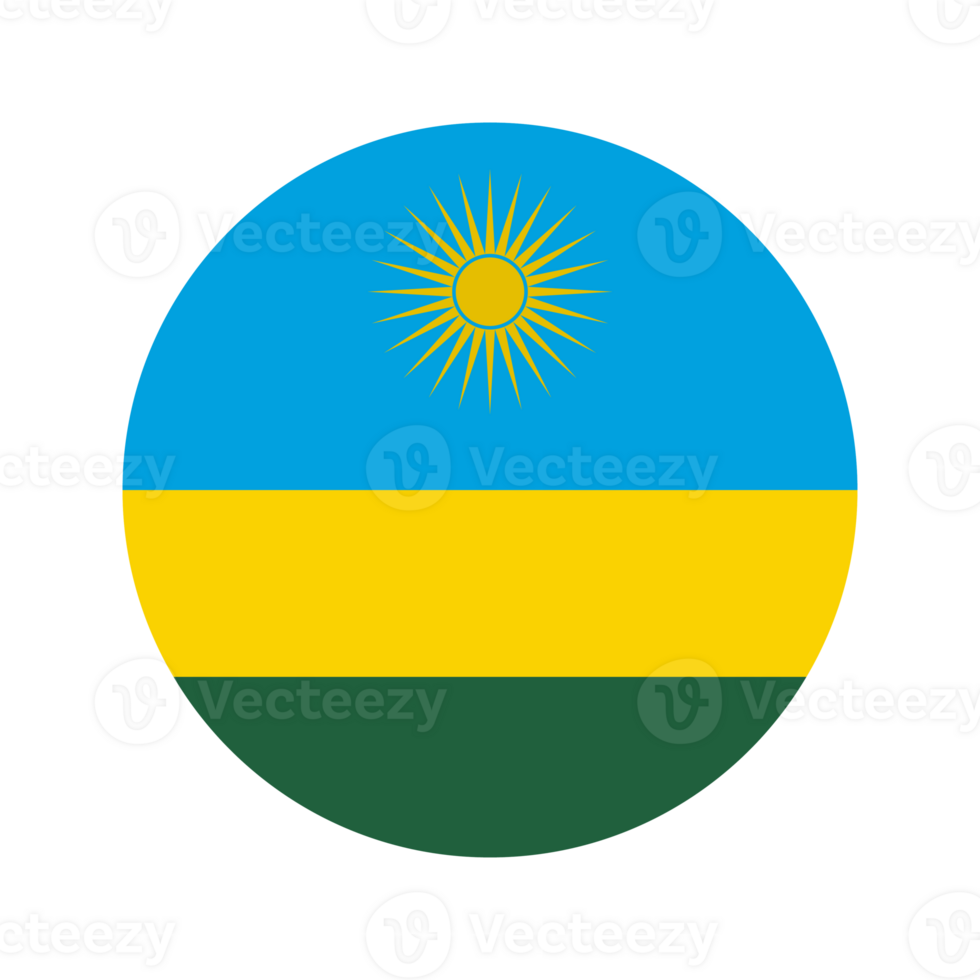 Rwanda flag simple illustration for independence day or election png