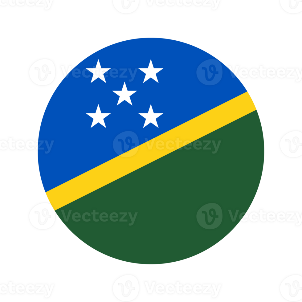 Solomon Islands flag simple illustration for independence day or election png