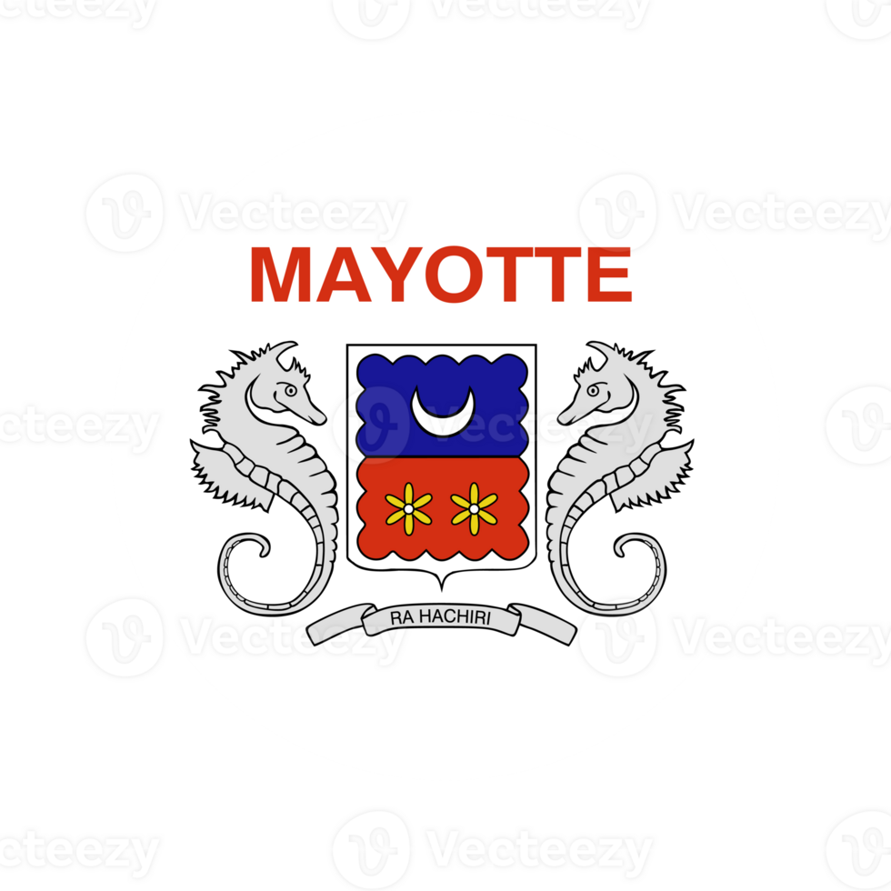 Mayotte flag simple illustration for independence day or election png