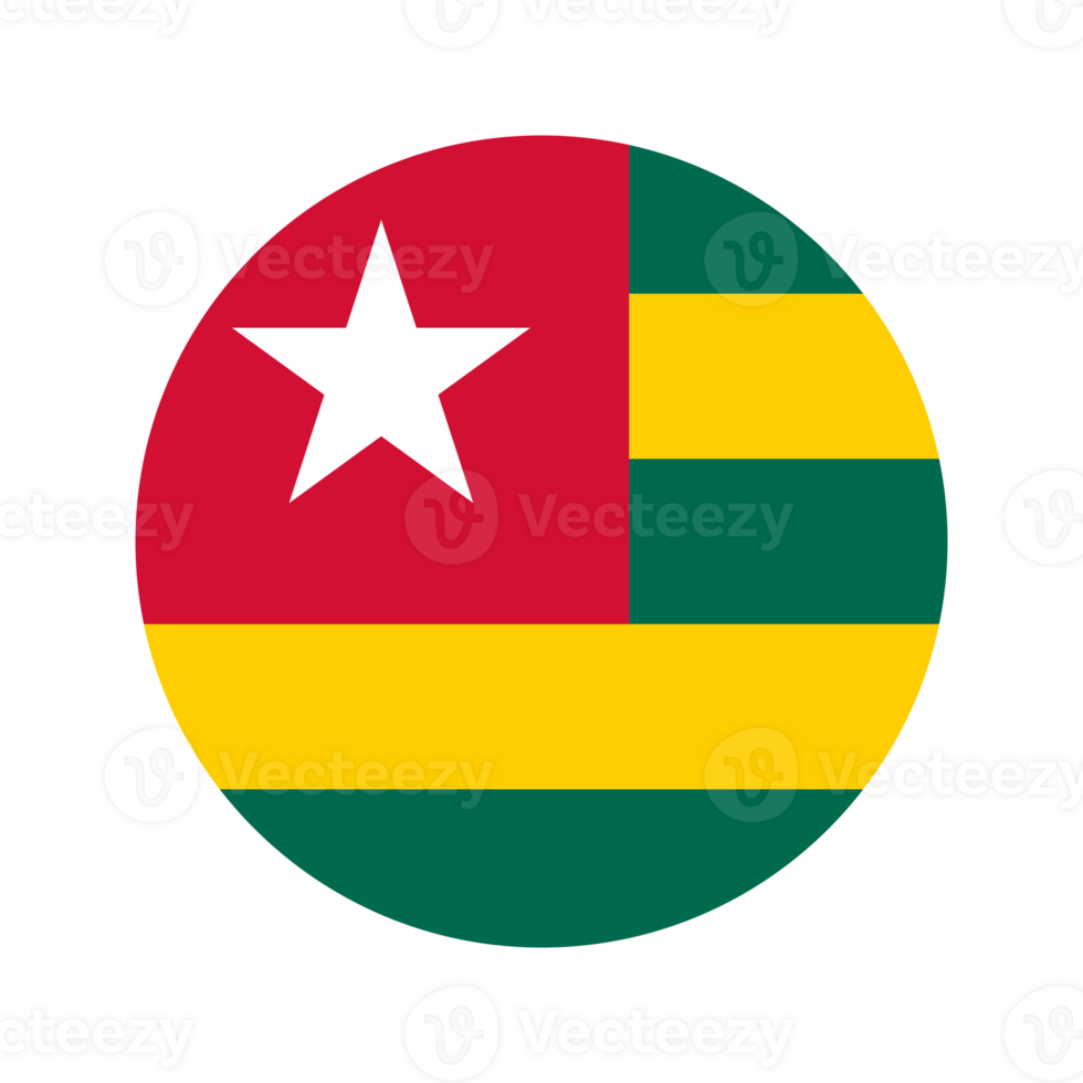 Togo flag simple illustration for independence day or election png