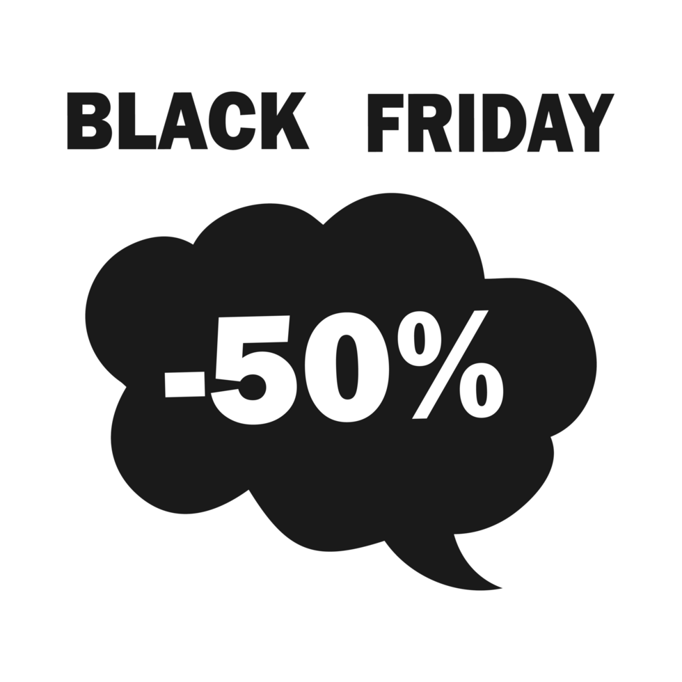 Black Friday icon for advertising, banners, leaflets and flyers png