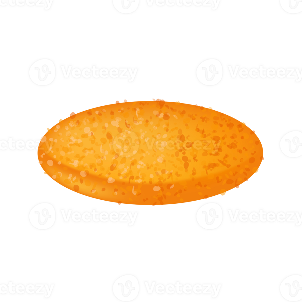 Chicken meat or cutlet for burger and sandwich Illustration of food png