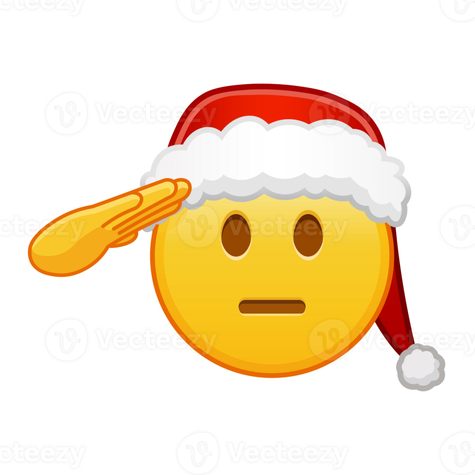 Christmas emoji with hand on face Large size of yellow emoji smile png
