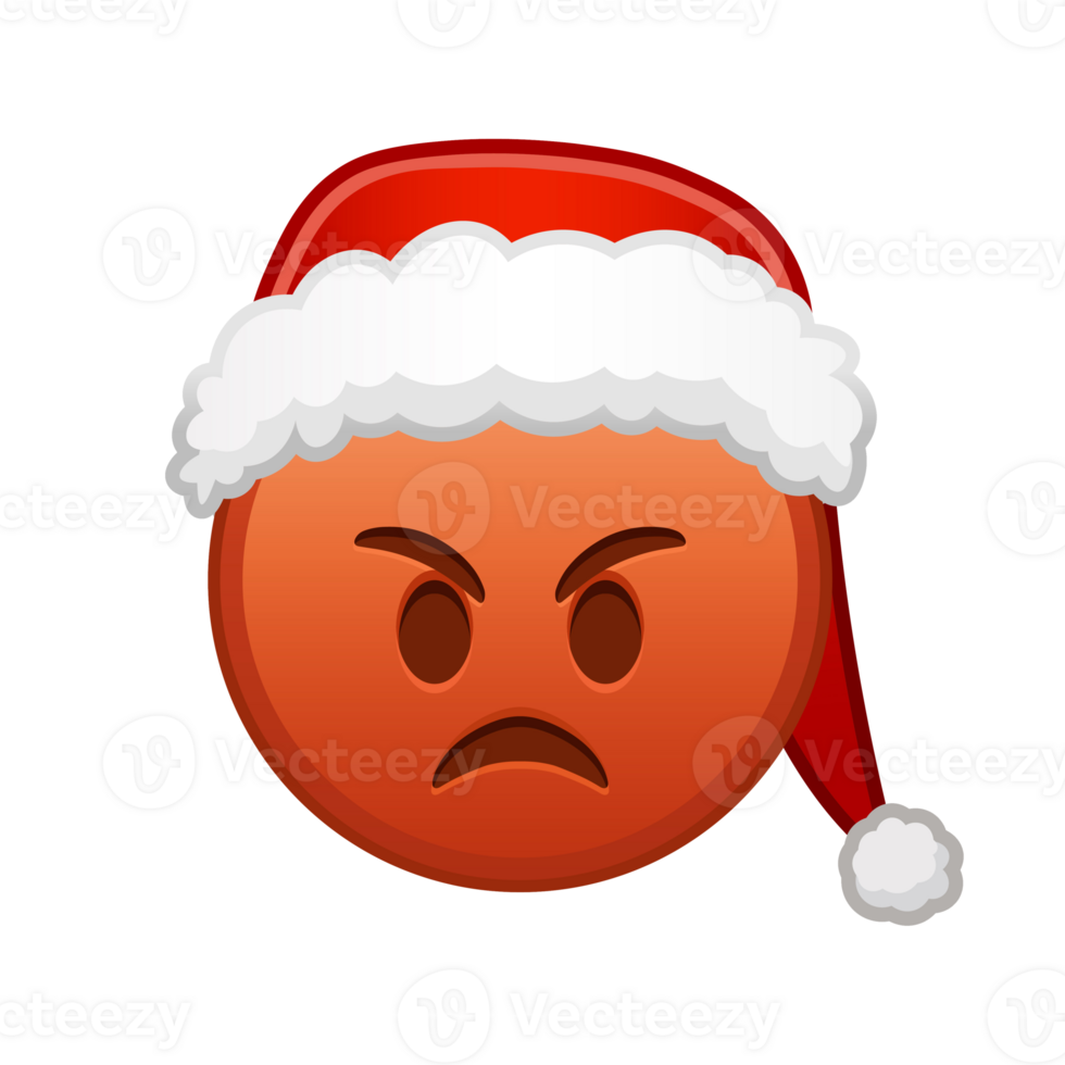 Christmas face pouting lips Large size of red emoji smile png