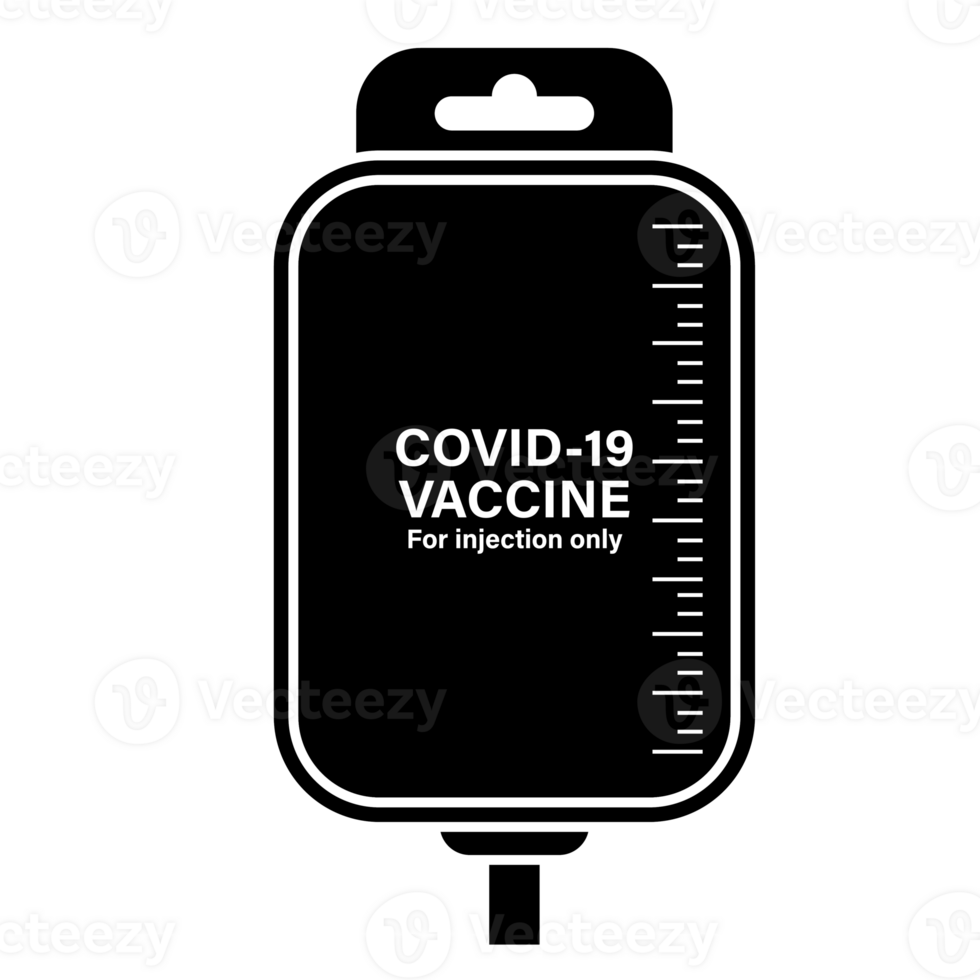 Dropper with vaccine icon illustration design template in flat style png
