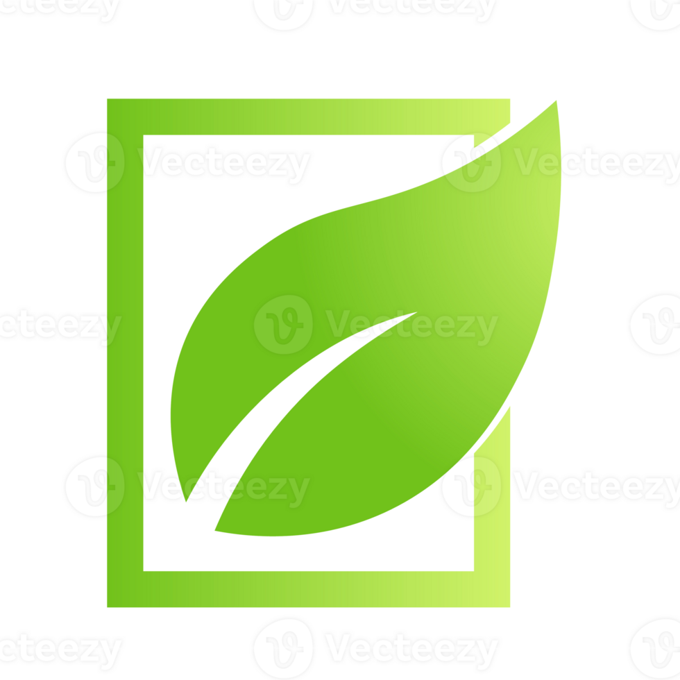 Eco green leaf icon Bio nature green eco symbol for web and business png