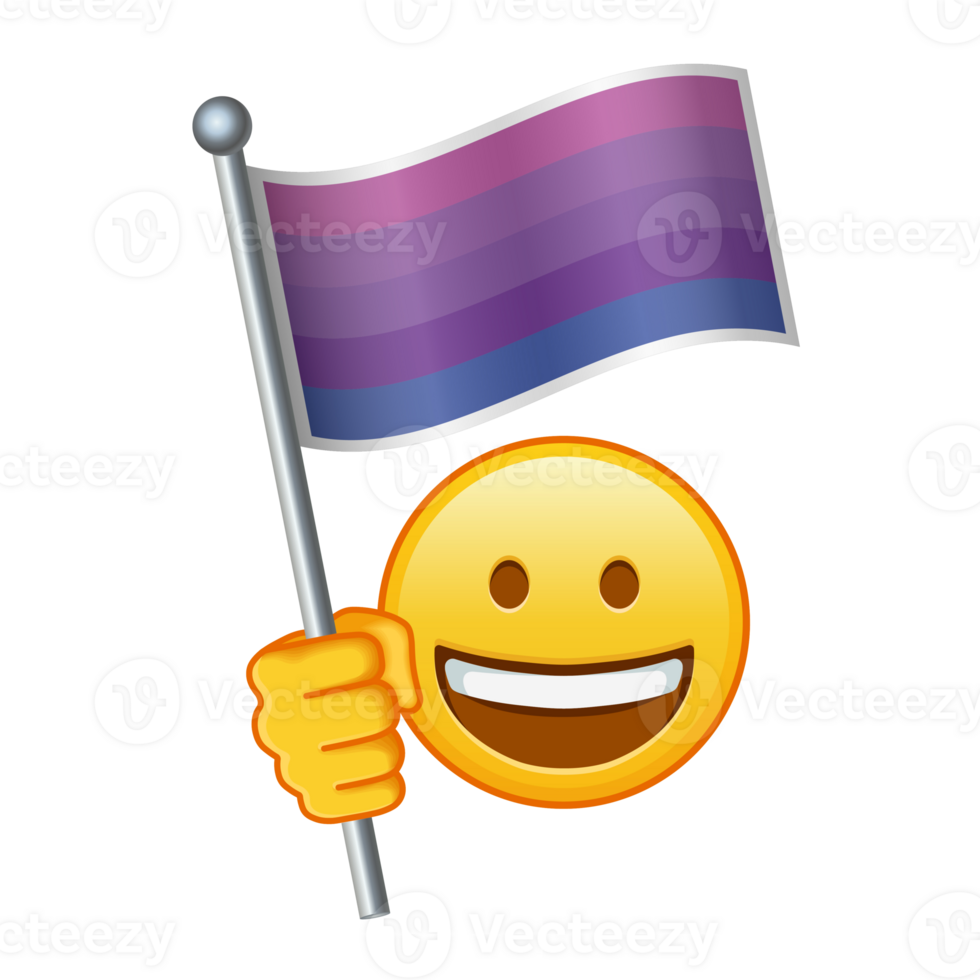 Emoji with Alternative transgender flag Large size of yellow emoji smile png