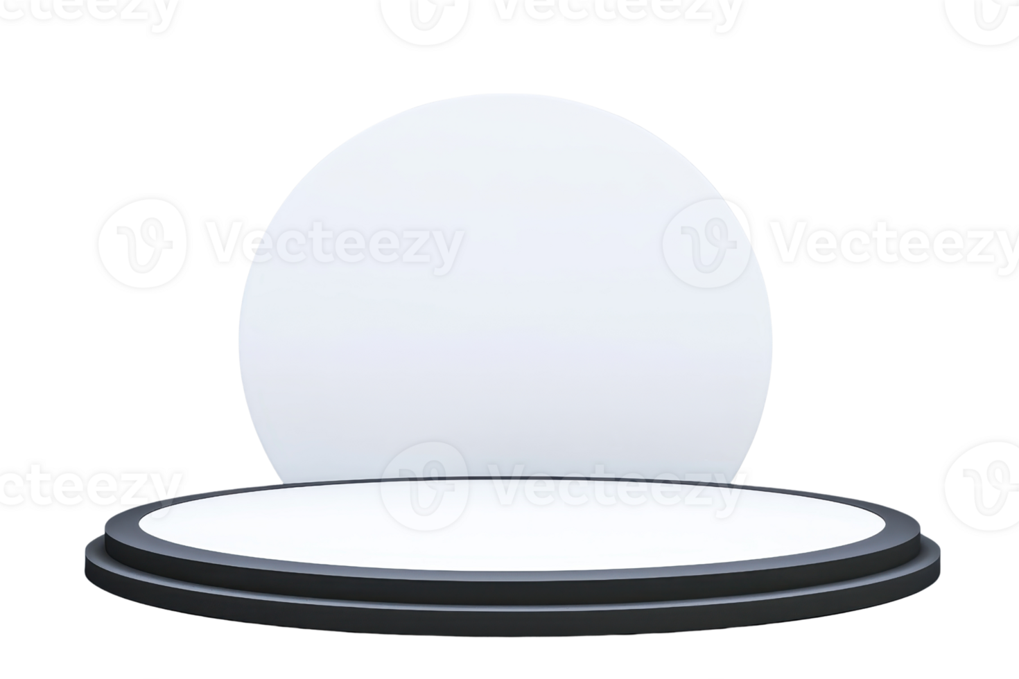 A smooth, circular platform with a domed top, designed for presentations or displays. png