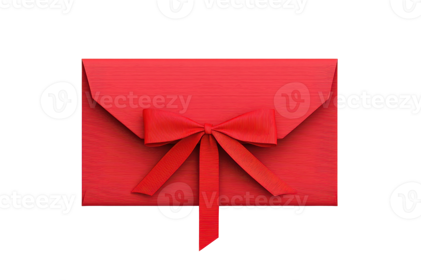 A vibrant red envelope adorned with a bow, symbolizing gifts and special occasions. png