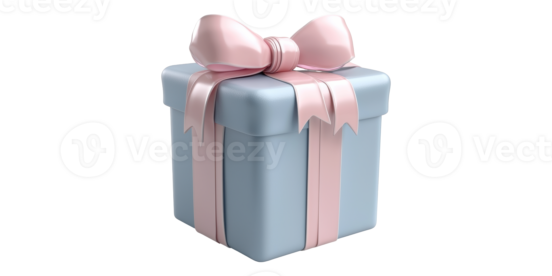 Gift Box with Bow Isolated on Transparent Background png