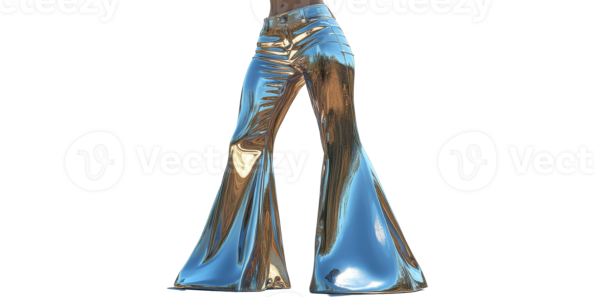 Shiny Metallic Pants Isolated on Transparent Background png