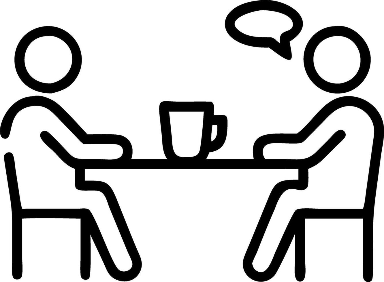 Colleagues discussing ideas during a coffee break soft abstract background with copy space vector