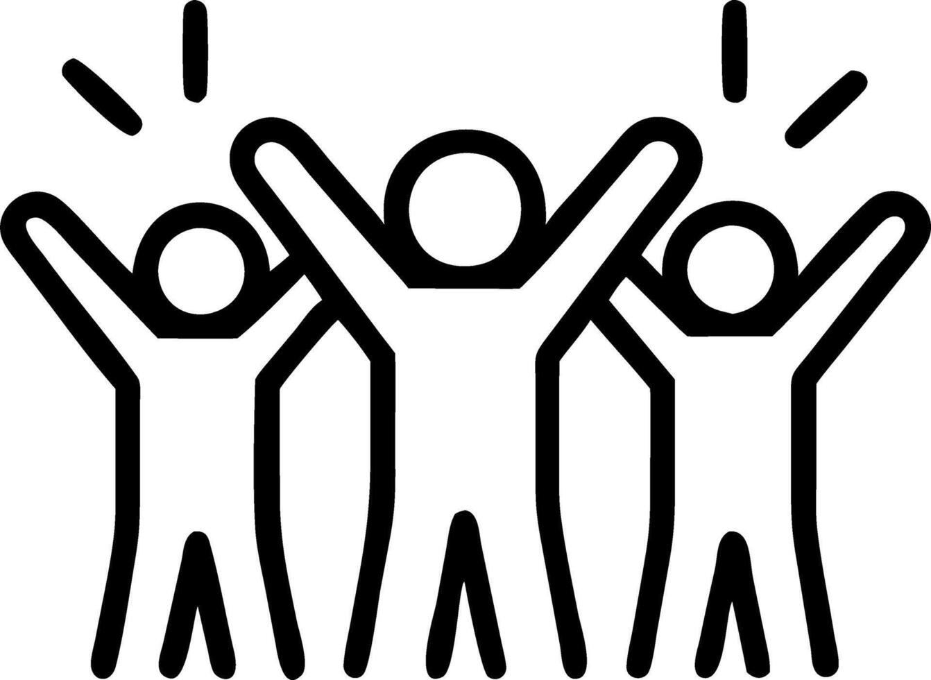 Diverse Employees Celebrating Diversity in Office with Plain Background and Copy Space vector