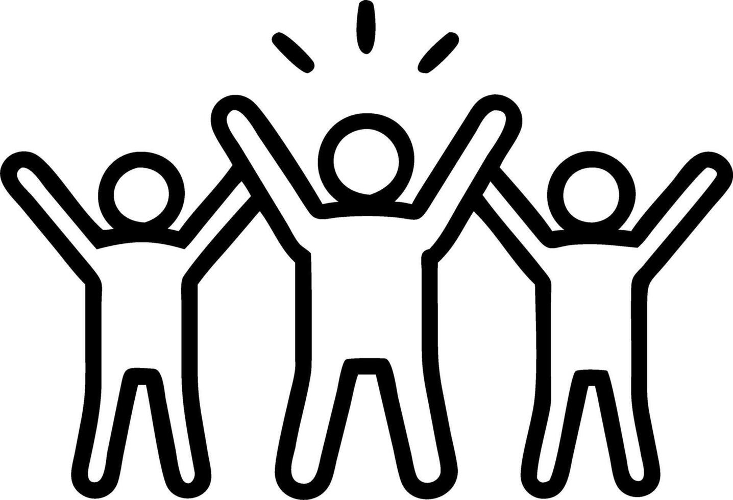 Diverse Workforce Celebrating Success in Office Party with Copy Space vector