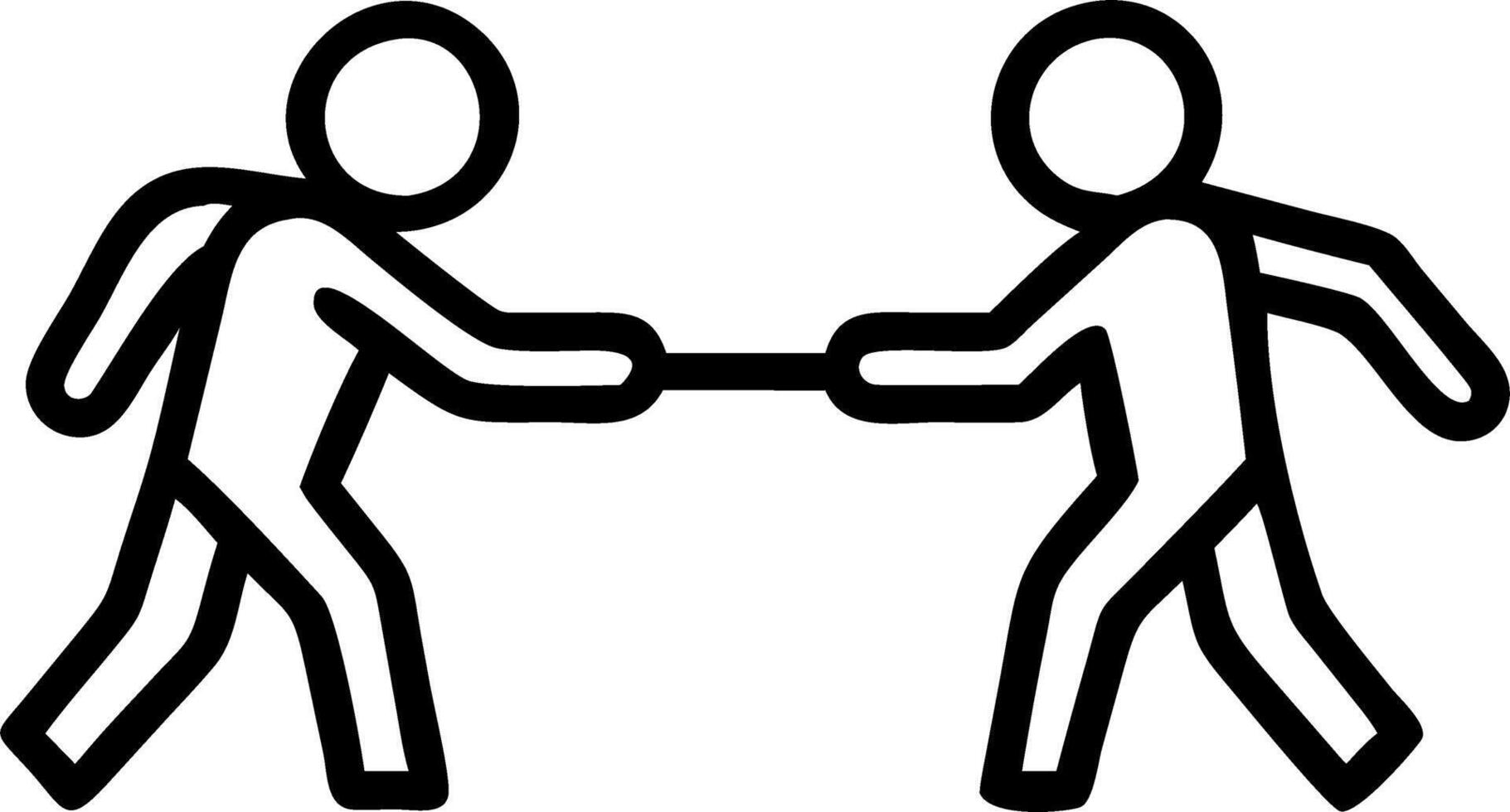 Colleagues Passing a Baton in a Relay Race vector