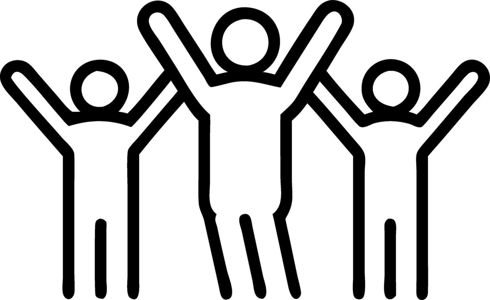 Diverse team celebrating successful project delivery in modern office with plain background and copy space vector