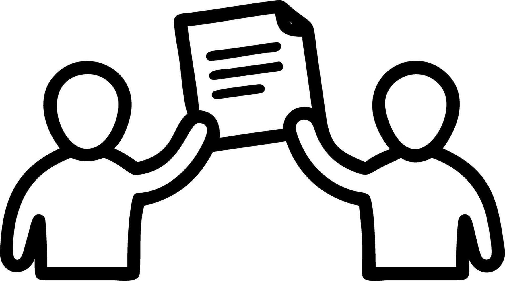 Candid Team Members Passing Papers During a Meeting vector